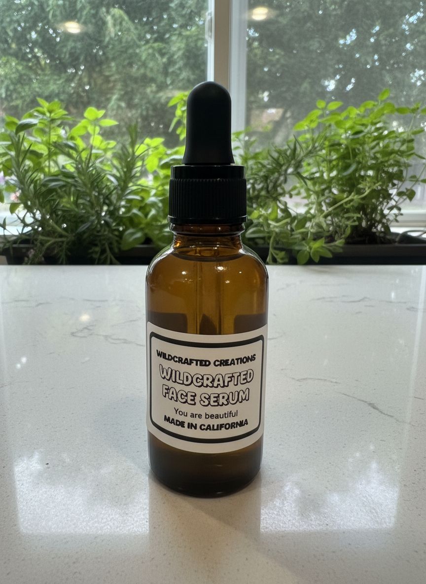 Wildcrafted Face Serum - Small Batch Made 1oz