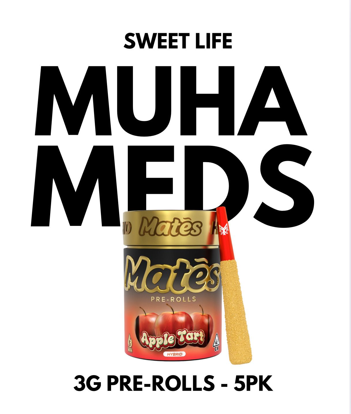 Muha Meds - Mates Muha - 3g Pre-Rolls - 5pk