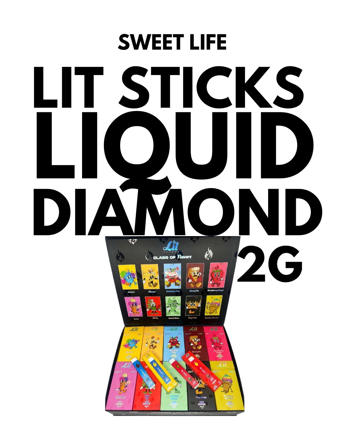 LIT Sticks | Liquid Diamond Disposable Carts (2g)