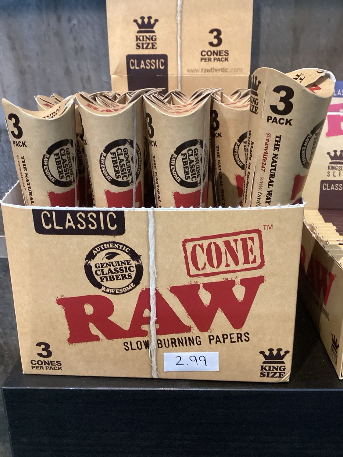 Raw Cone Paper