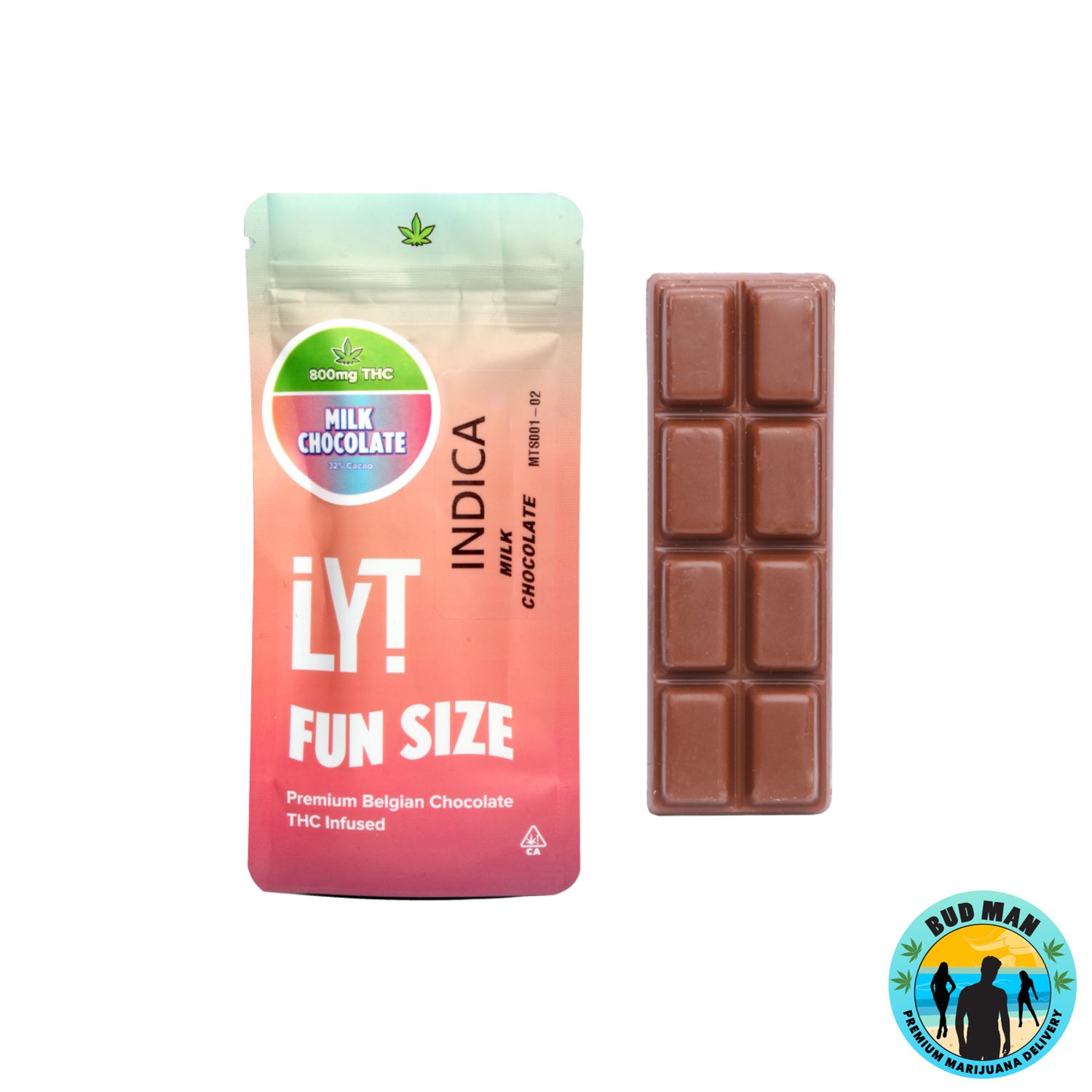 Lyt Fun Size Premium Infused Chocolate Bars - 800mg THC