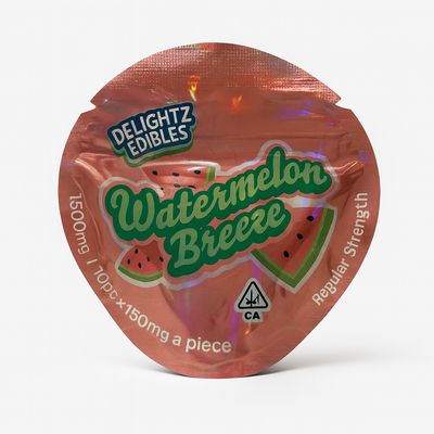 Delightz Edibles Watermelon Breezy 1500MG (150mg Each)