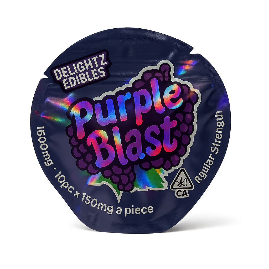 Delightz Edibles Purple Blast 1500MG (150mg Each)