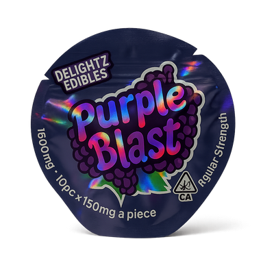 Delightz Edibles Purple Blast 1500MG (150mg Each)