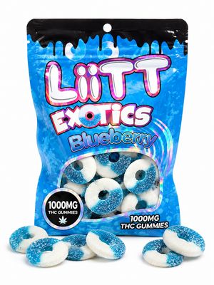 LiTT Exotics | Blueberry Gummies | 1000MG THC