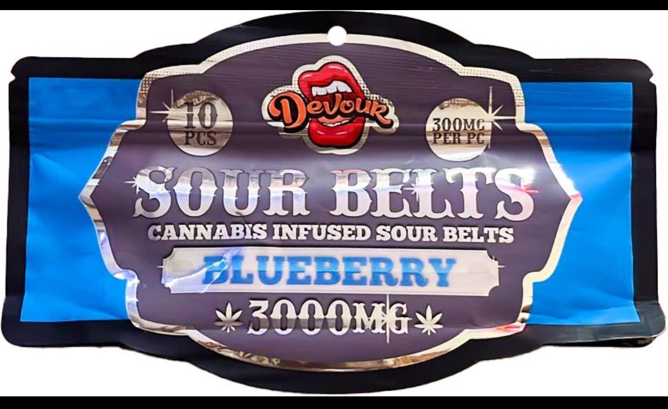 Sour Belts Devour 3000 Mg
