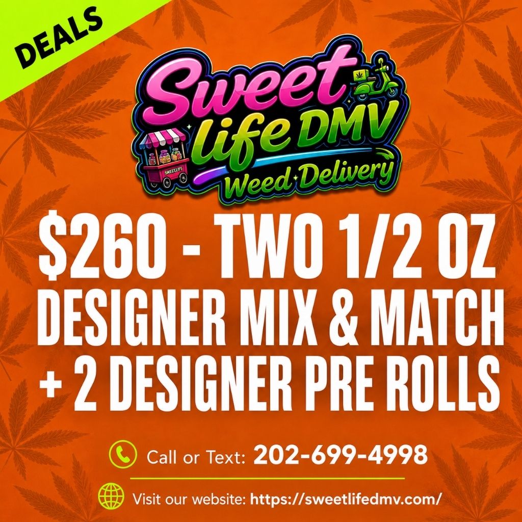 $260 – Two 1/2 OZ Designer Mix &amp; Match + 2 Designer Pre Rolls