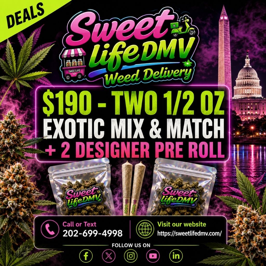 $190 – Two 1/2 OZ Exotic Mix &amp; Match + 2 Designer Pre Rolls