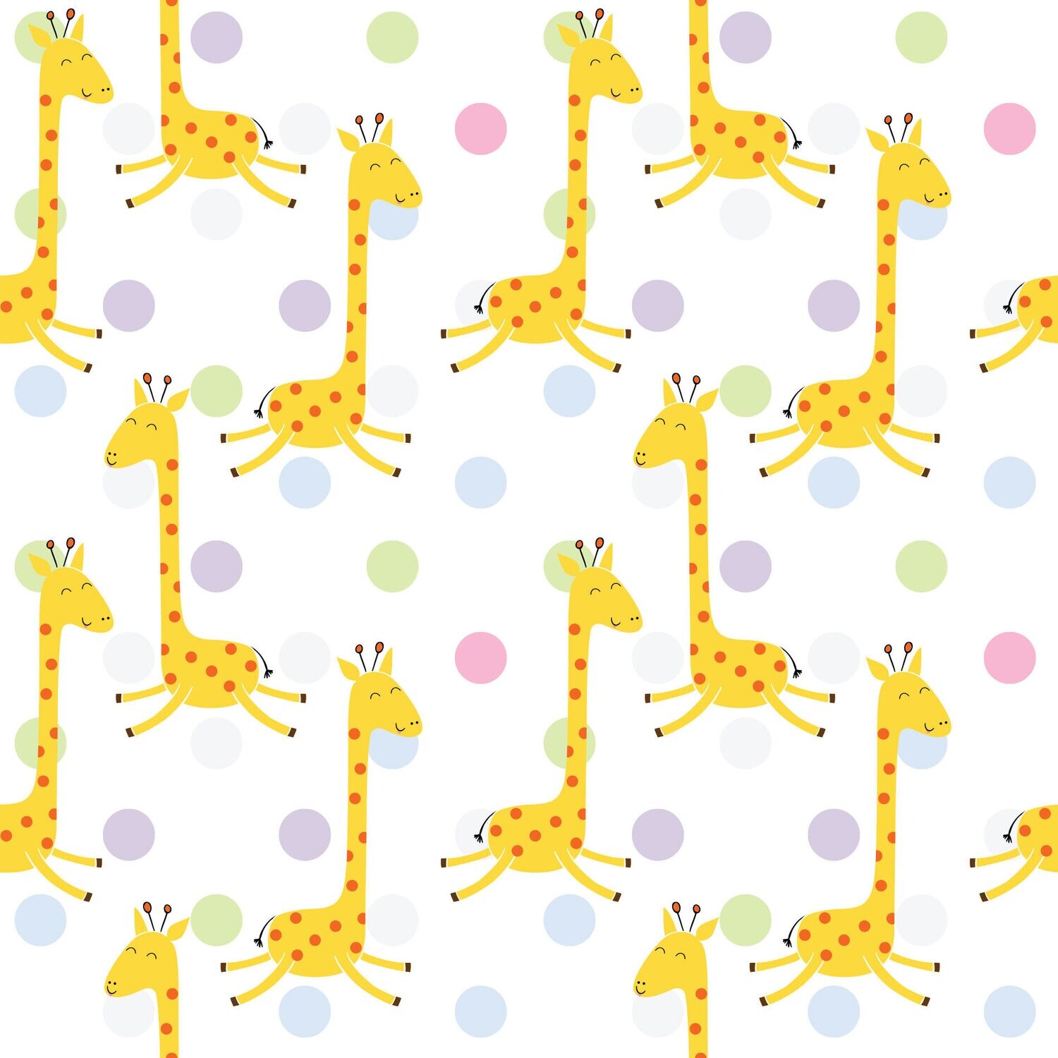 Papel de Parede Infantil Girafa