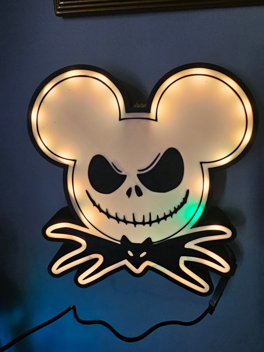 Jack Skellington and Mickey Mouse Light Box