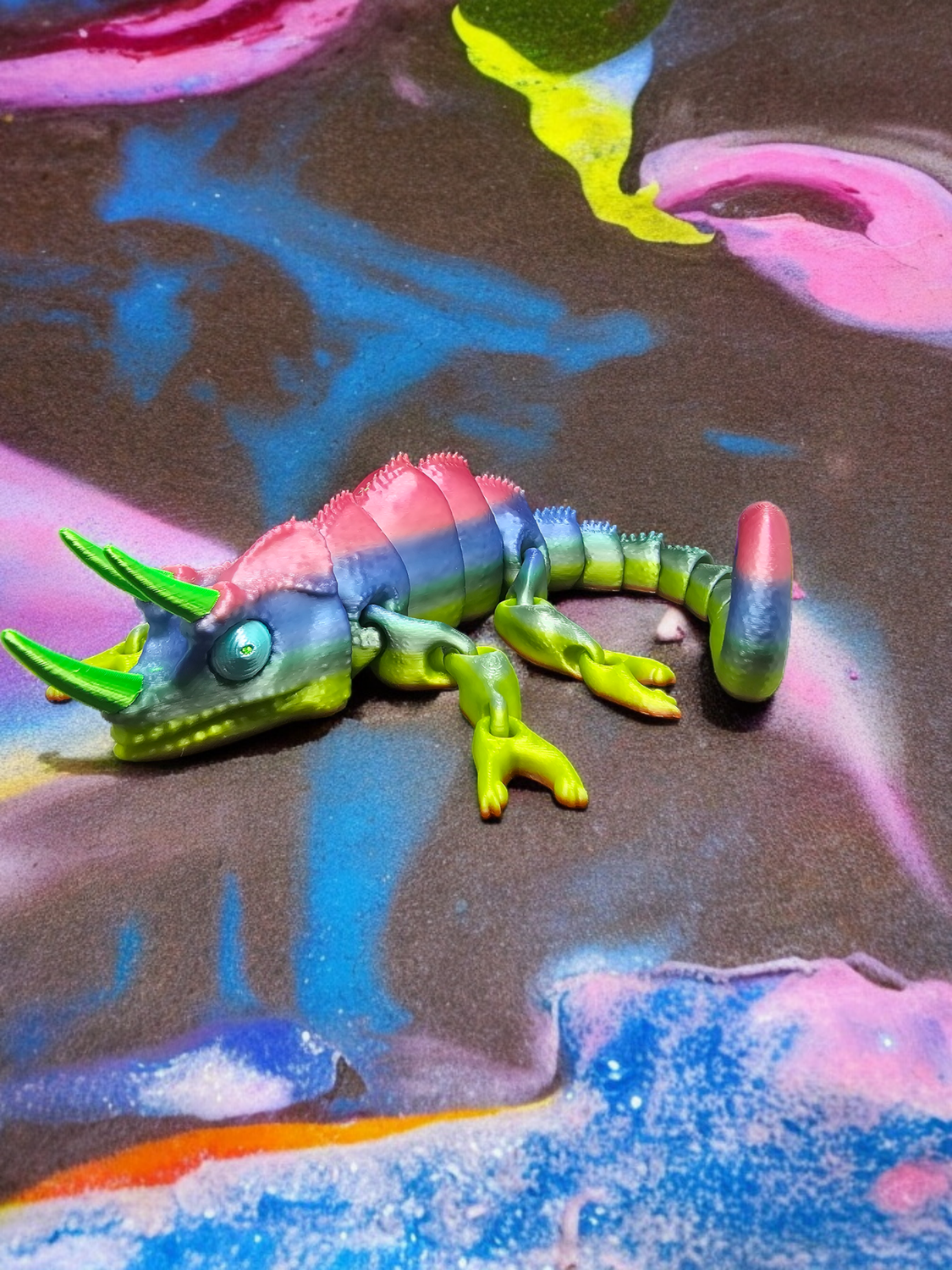 Rainbow Jackson Chameleon