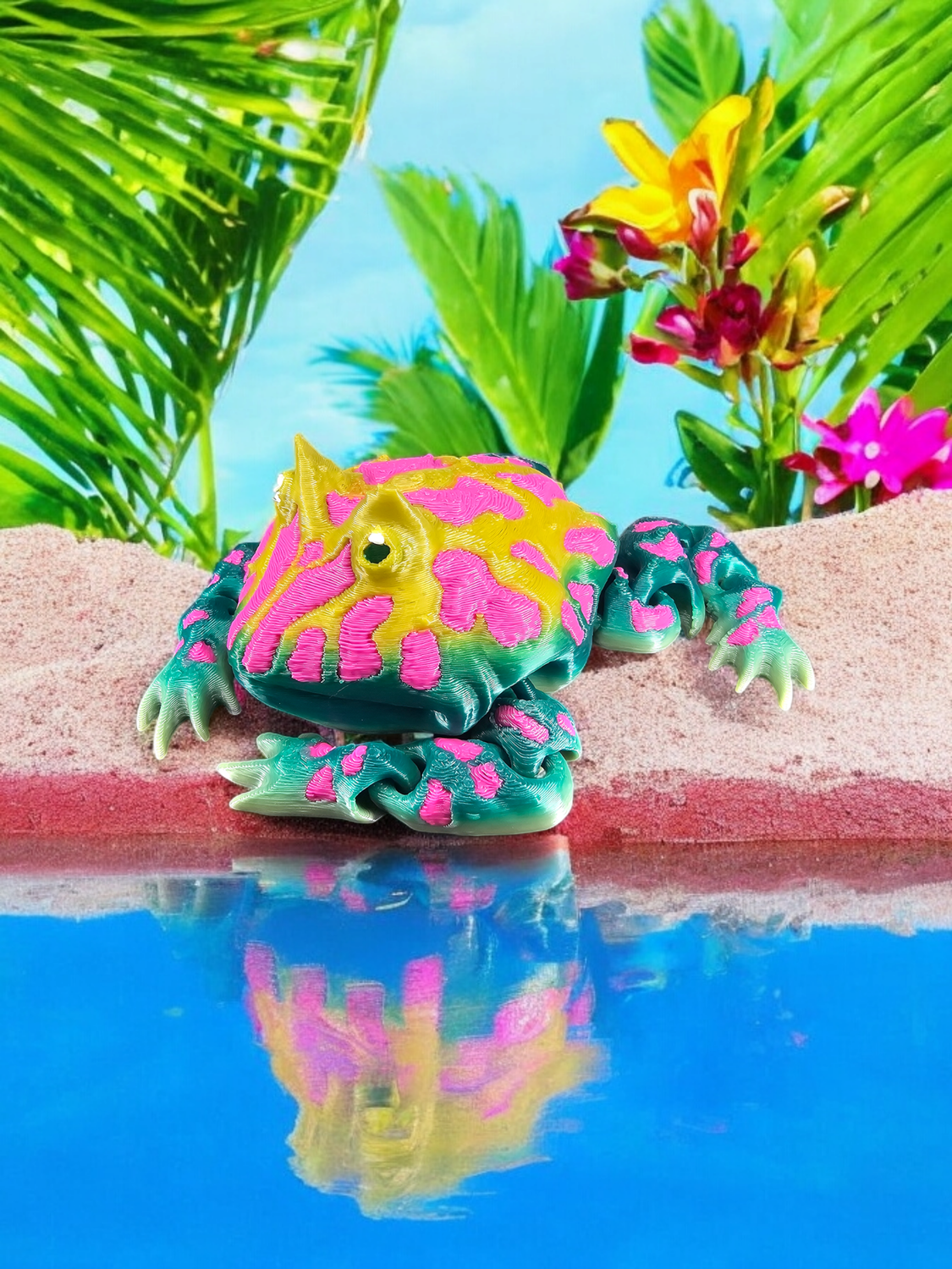 Rainbow Pac-Man Frog