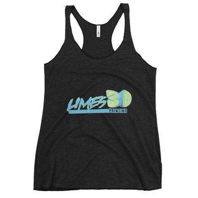 Limes 3D Logo Women's Racerback Tank