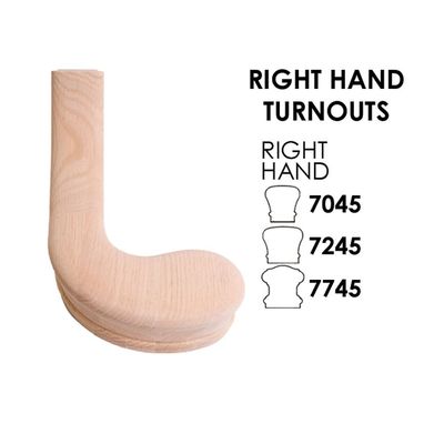7045 Right hand turnout