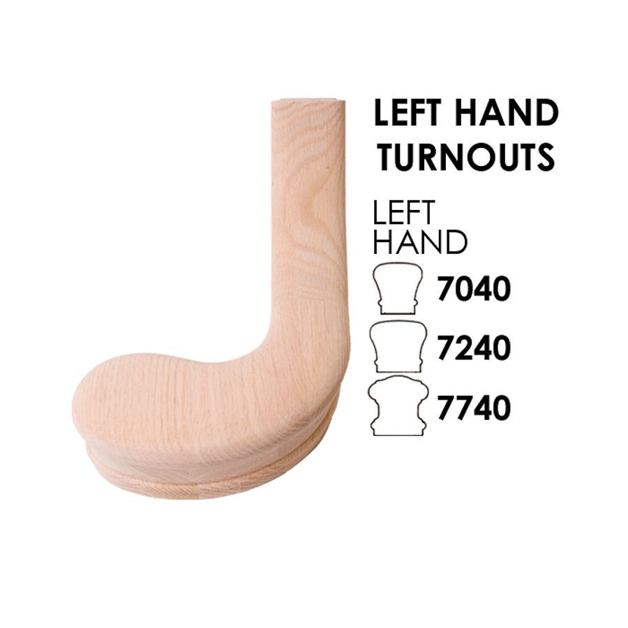 7040 Left hand turnout