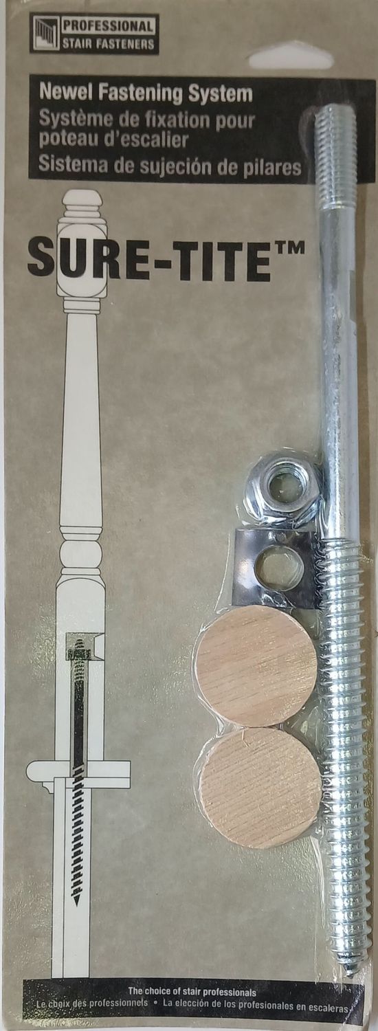 SURE-TITE Newel Post Fastening System