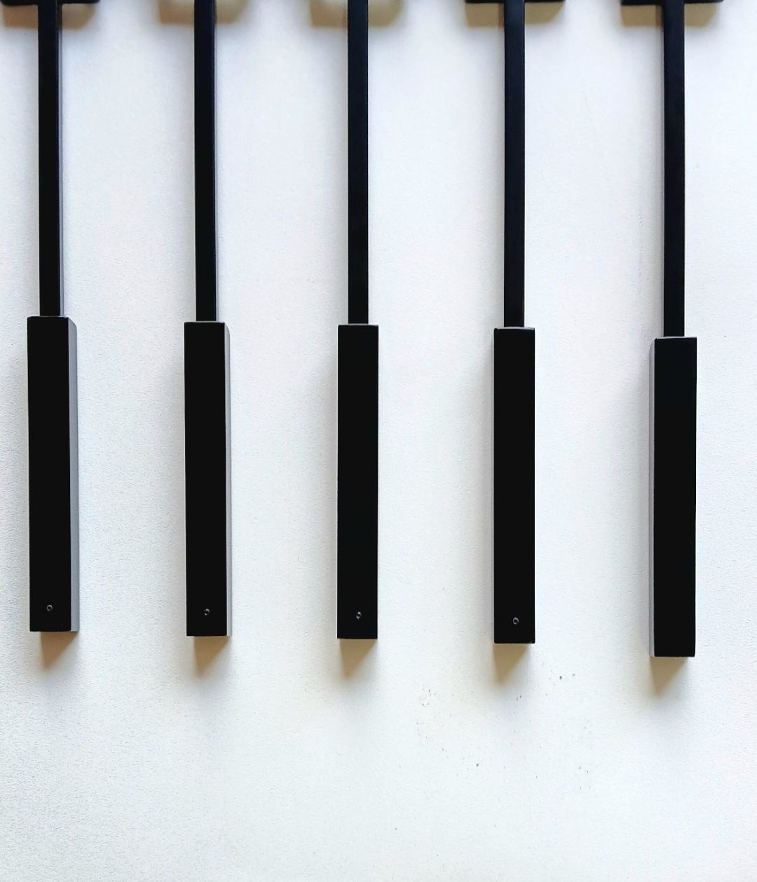 8" Square Base for 1/2" Baluster in Satin Black