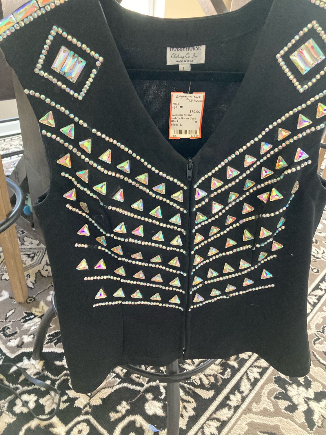 Hobby Horse Western Show Vest Size Large