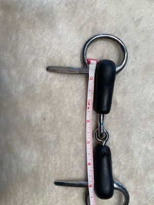 4.5” Driving Rubber Half Cheek Snaffle Bit