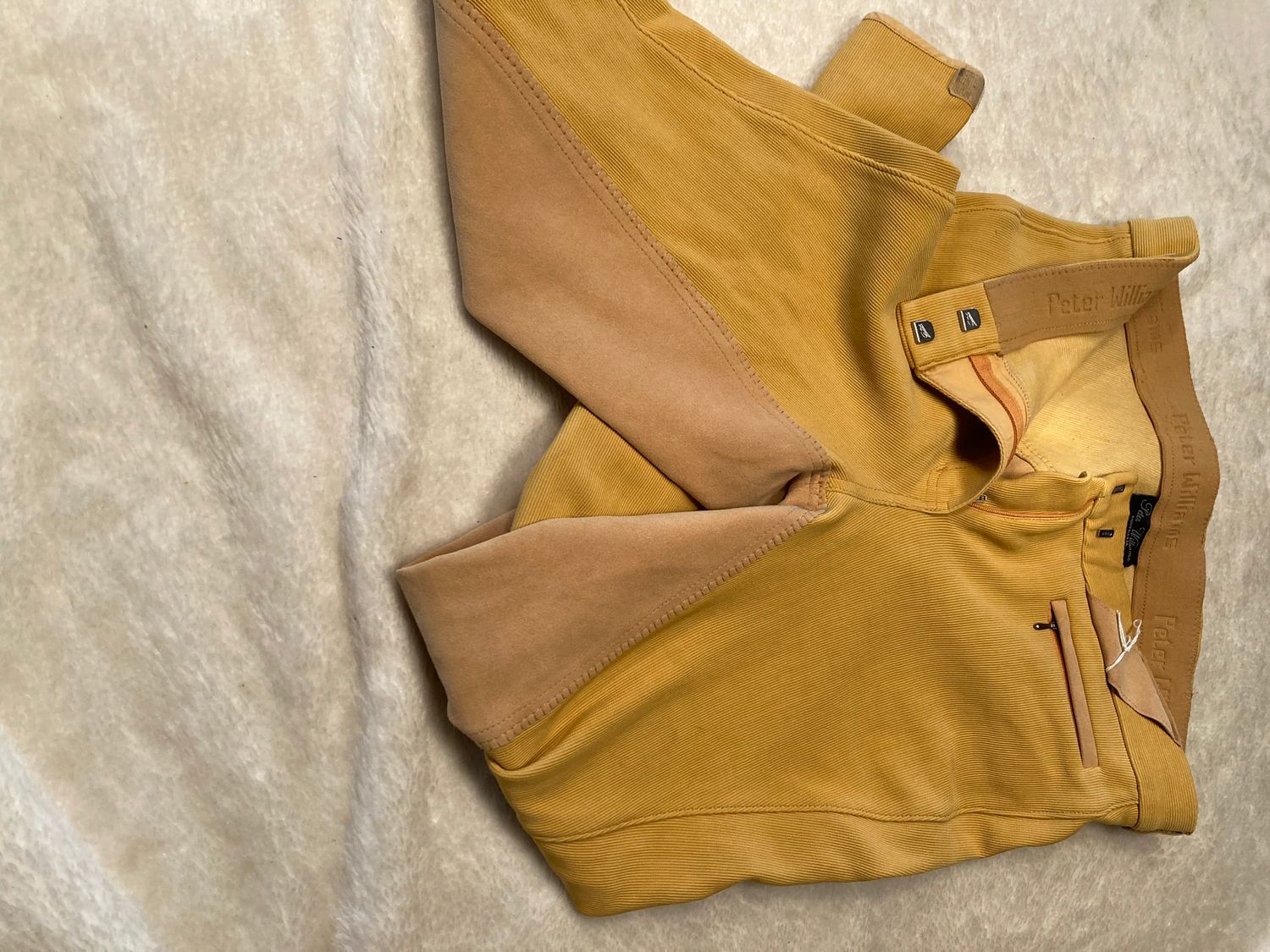 Peter William Yellow/Mustard Full Seat Size 32 Breeches