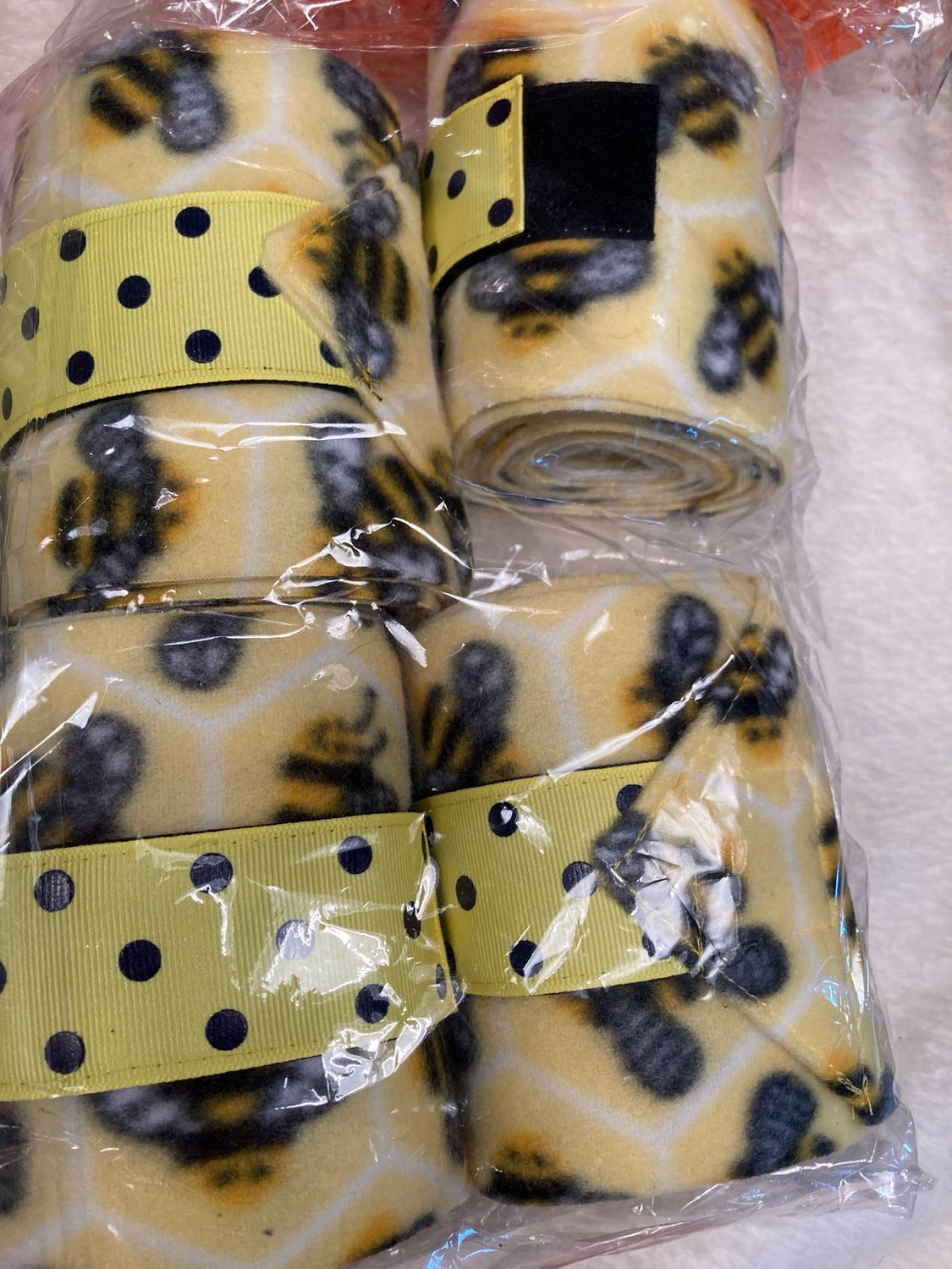 Quality made Polo wrap&#39;s designed with love of all things matchy match Bumble Bee Polka dot