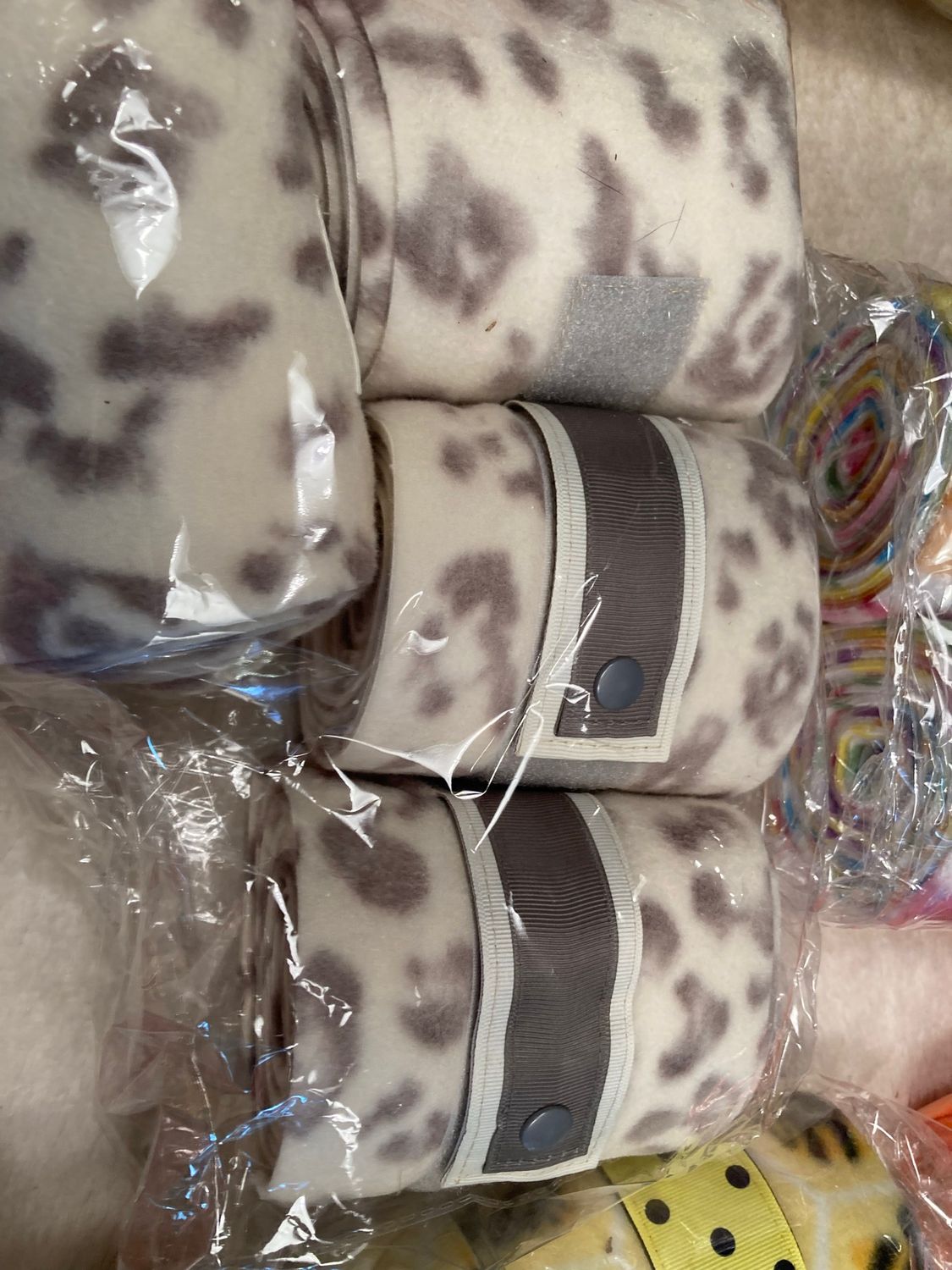 Grey Snow Leopard Quality made Polo wrap&#39;s designed with love of all things matchy match