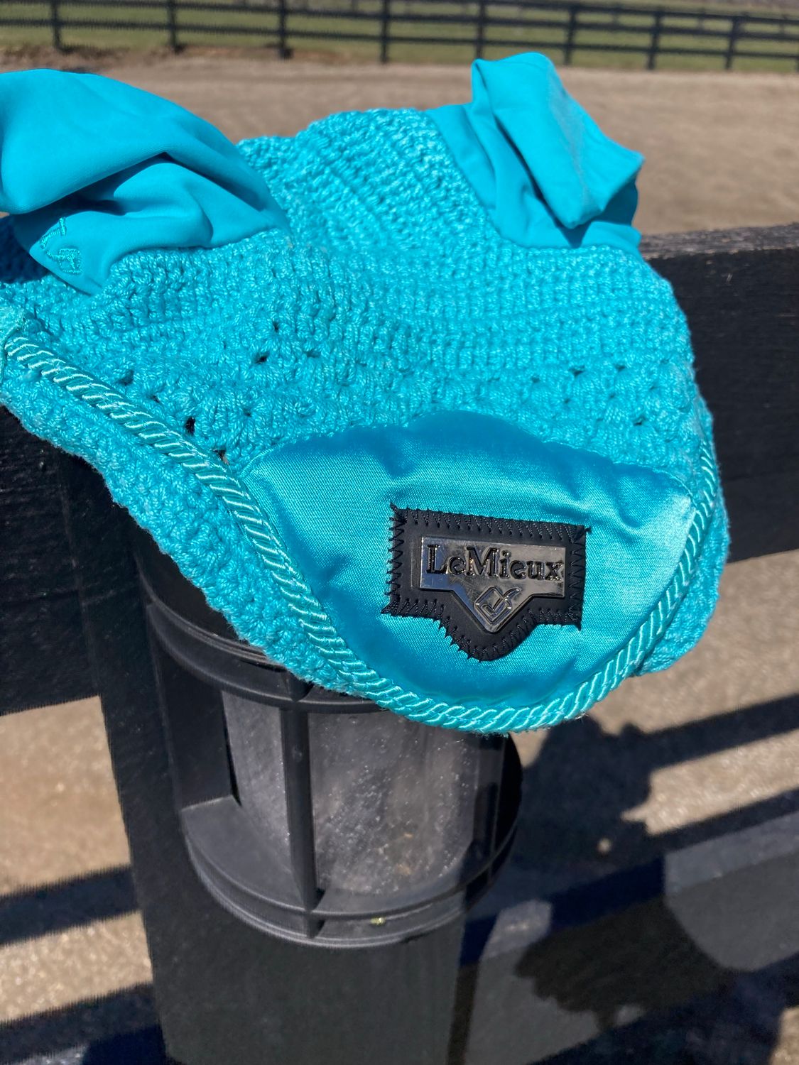 Teal Lemiuex Ear Bonnet Size Medium