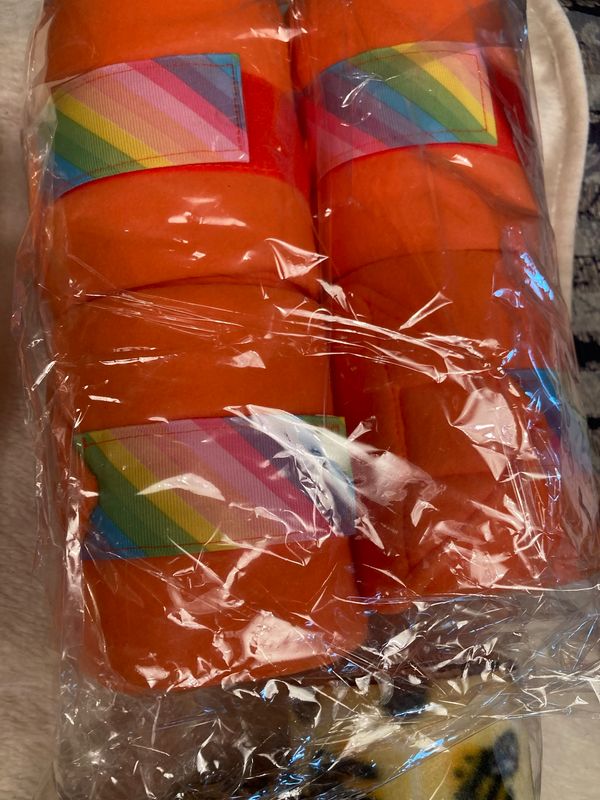 Orange Rainbow Sherbet Quality made Polo wrap&#39;s designed with love of all things matchy match