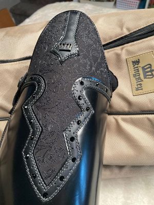 Kingsley Capri 2 Brushed Leather With Black Lace Bling