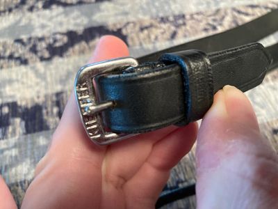 Keiffer Double Dressage Reins - Leather- New