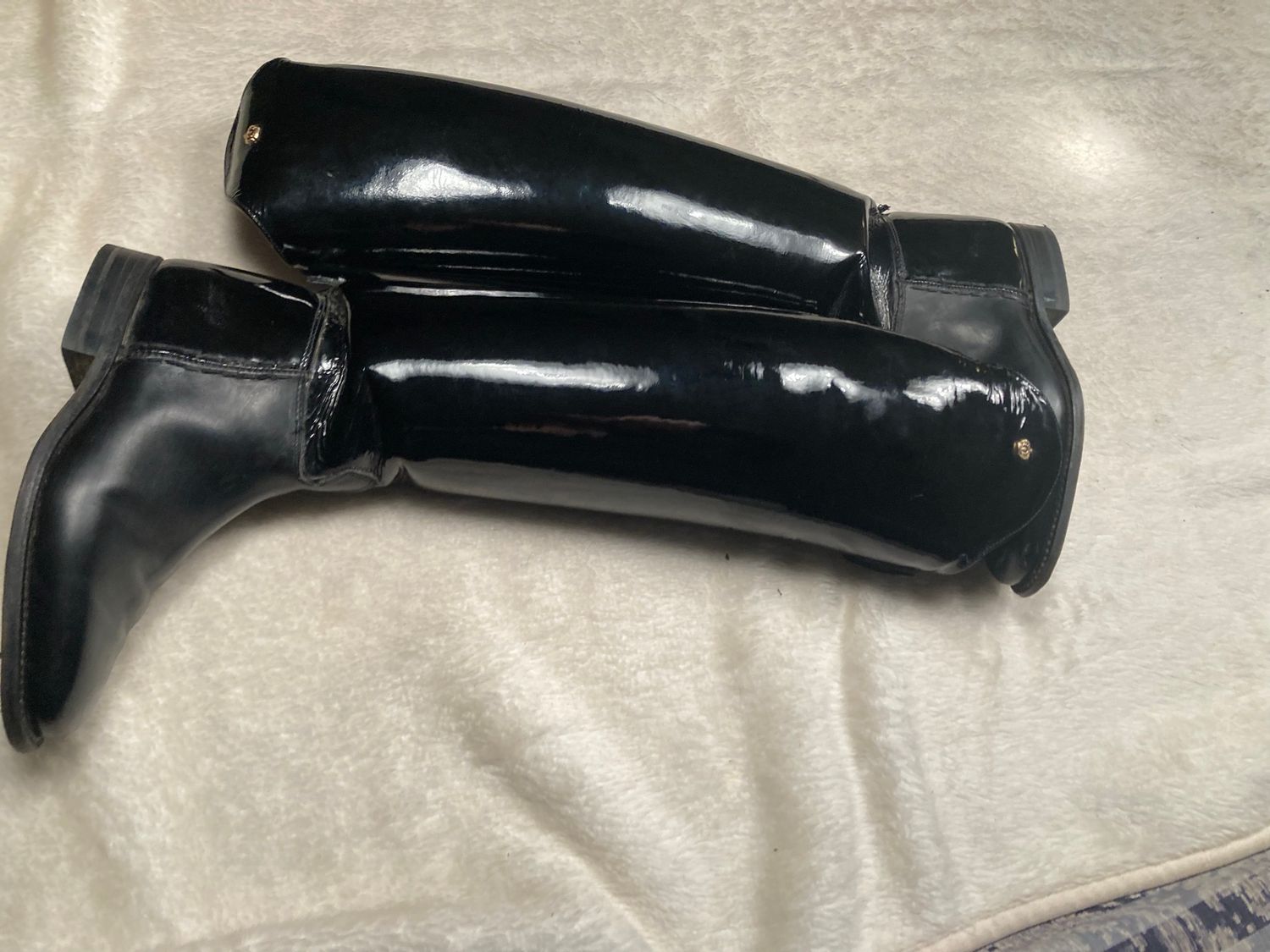 Brushed Leather Konigs Tall Boot - Similar Size 5.5/6