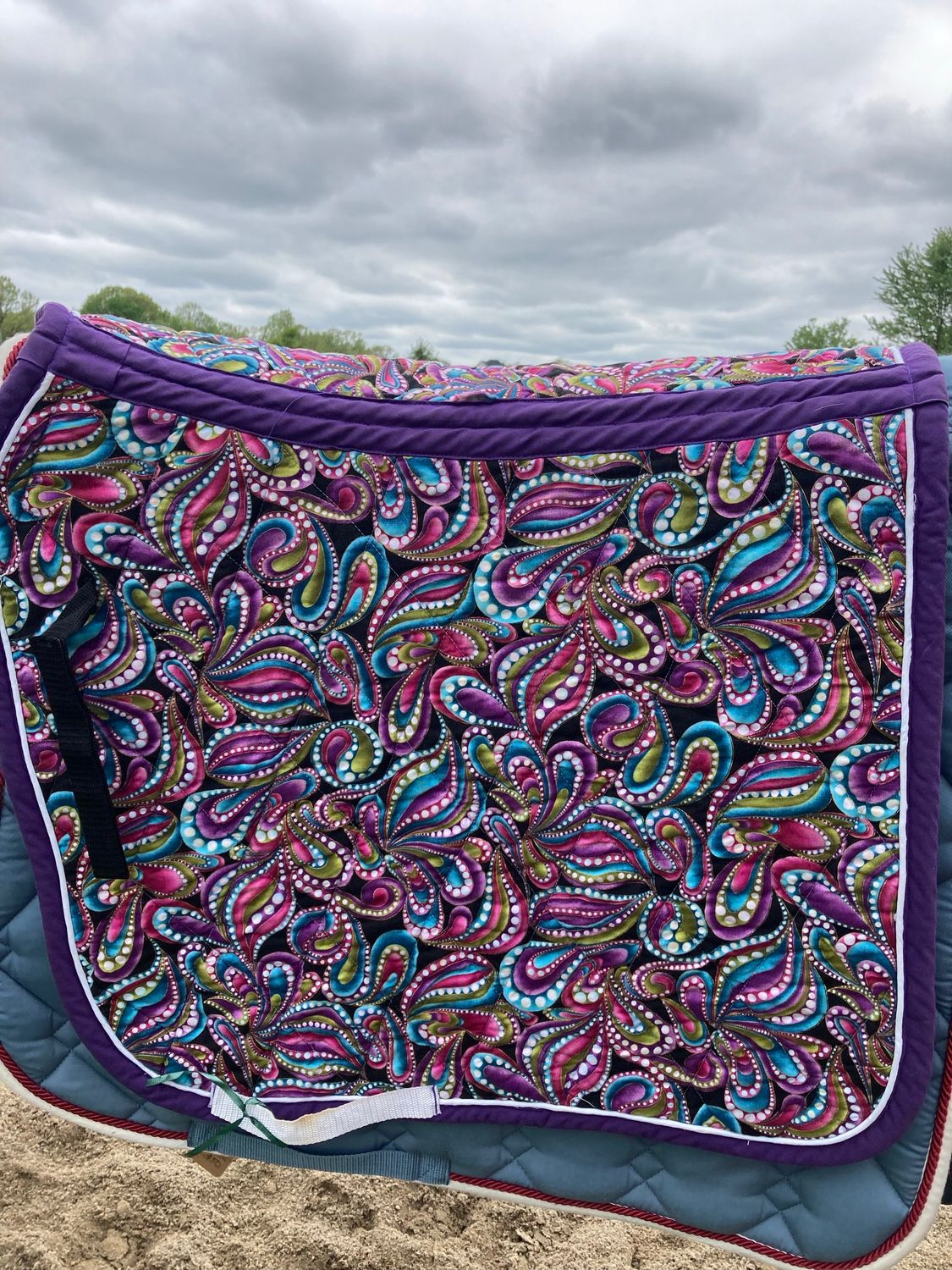 Quilted Paisley Full Dressage Pad