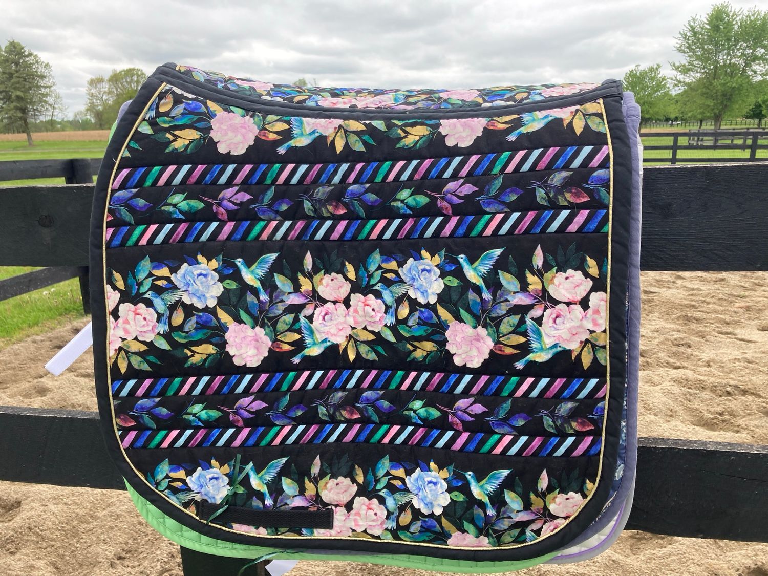 Flower Cob/full Dressage Pad