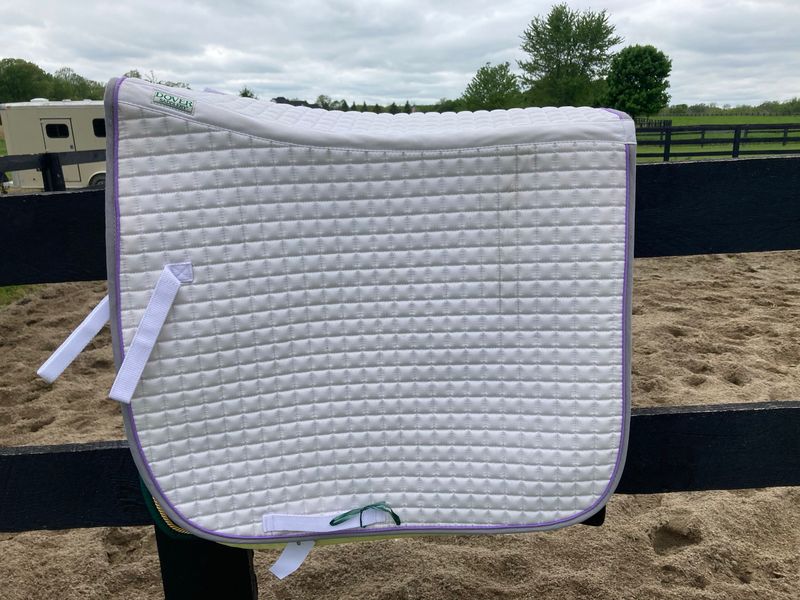 Dover Dressage Pad With Lilac Piping