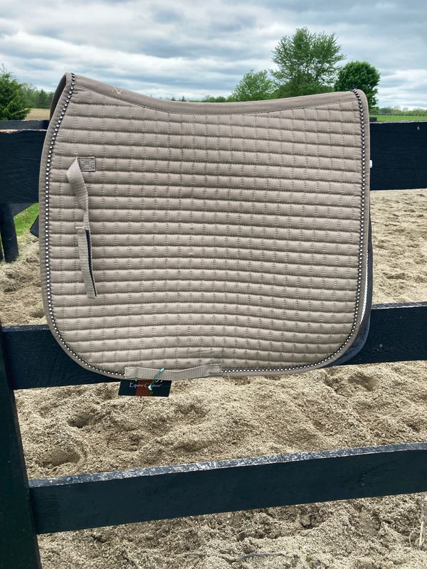 Equine Couture Beige With Bling Dressage Pad