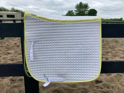Dover Dressage Pad With Pale Yellow Trim