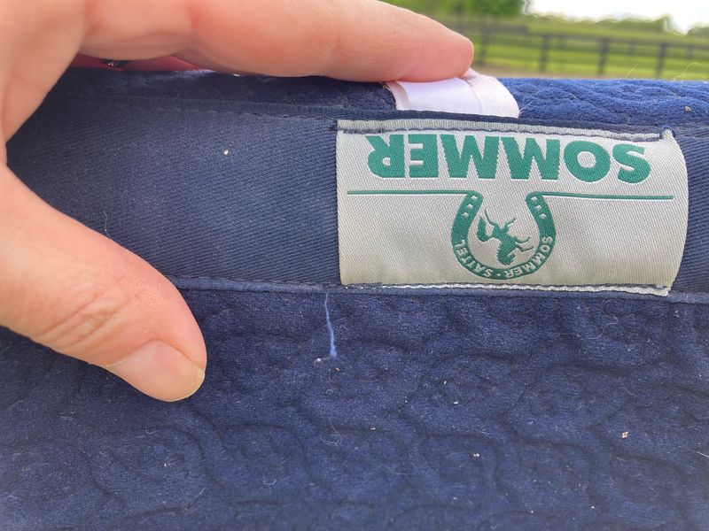 Sommer Blue Velvet Dressage Pad