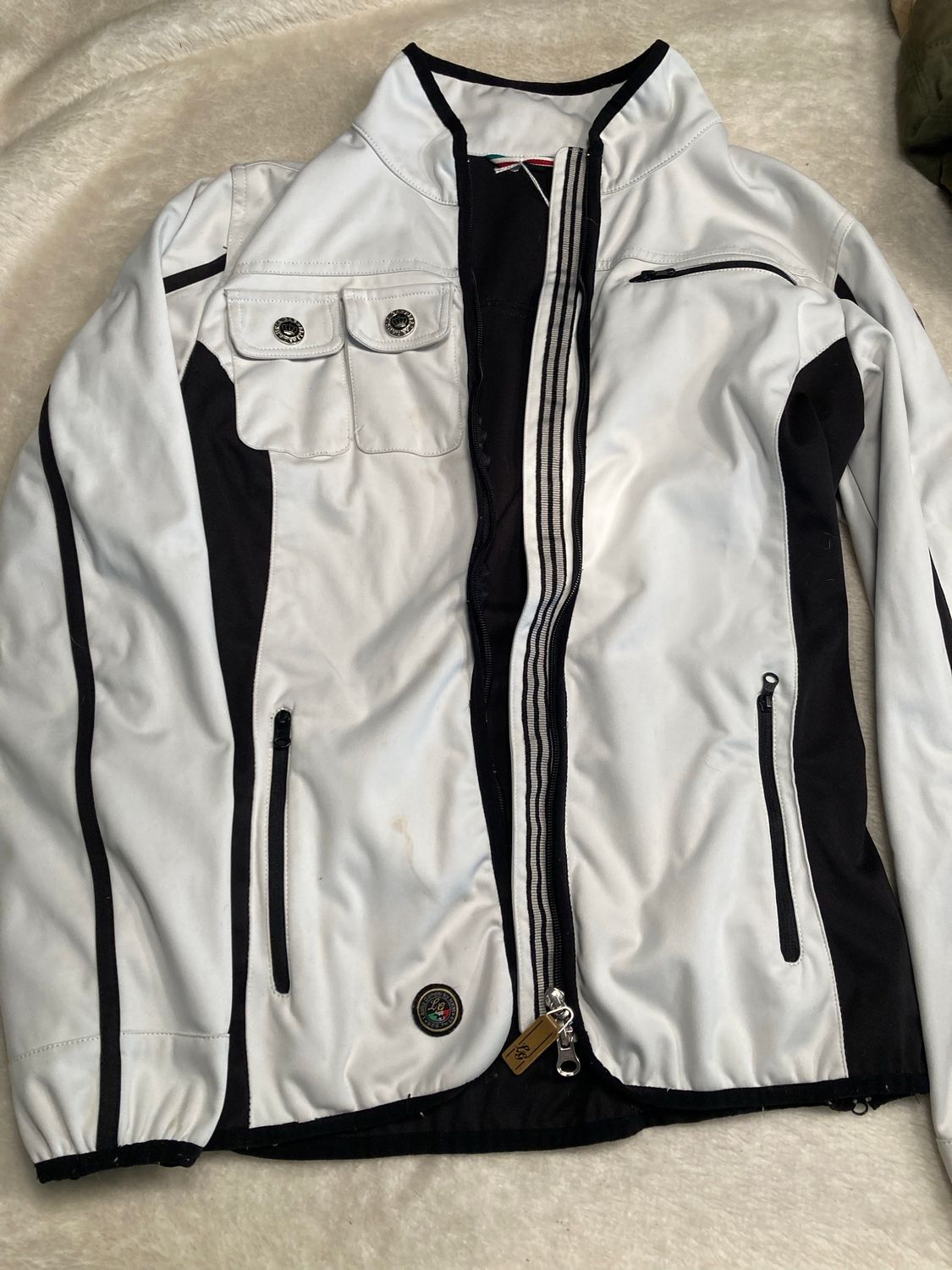 White Black Track Jacket