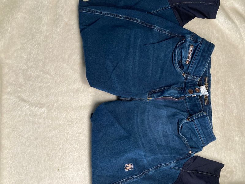 ROMFH denim With Brown Leather Size 28L
