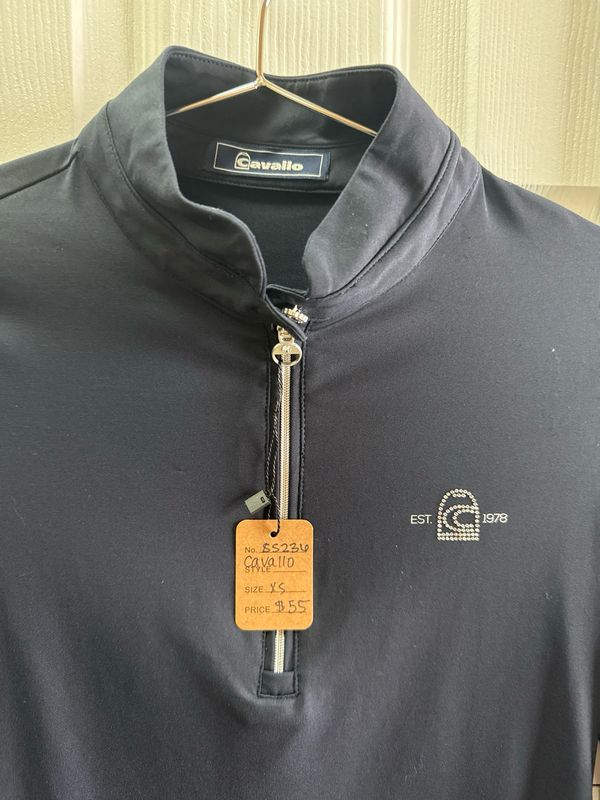 Cavallo Navy Blue XS 1/4 Zip Top