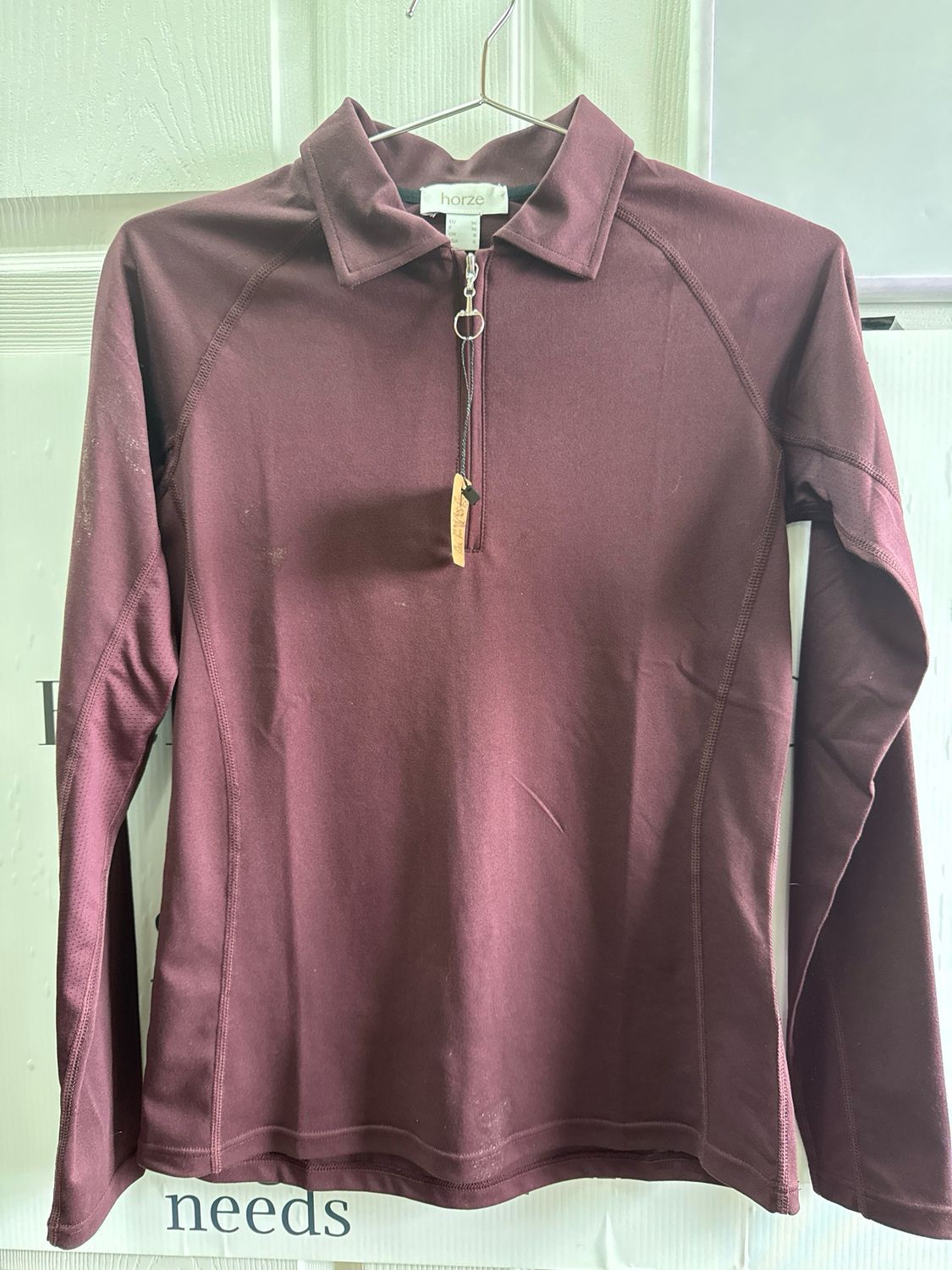 Horze XS Long Sleeve 1/4 Zip Top