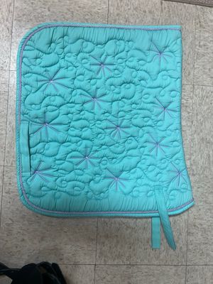 Penny Forever Mint With Lavender Stars Dressage Pad Size Full