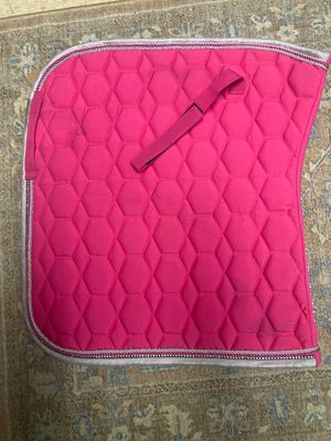 HKM Sport Pink with Rhinestone Dressage Pad Size Full