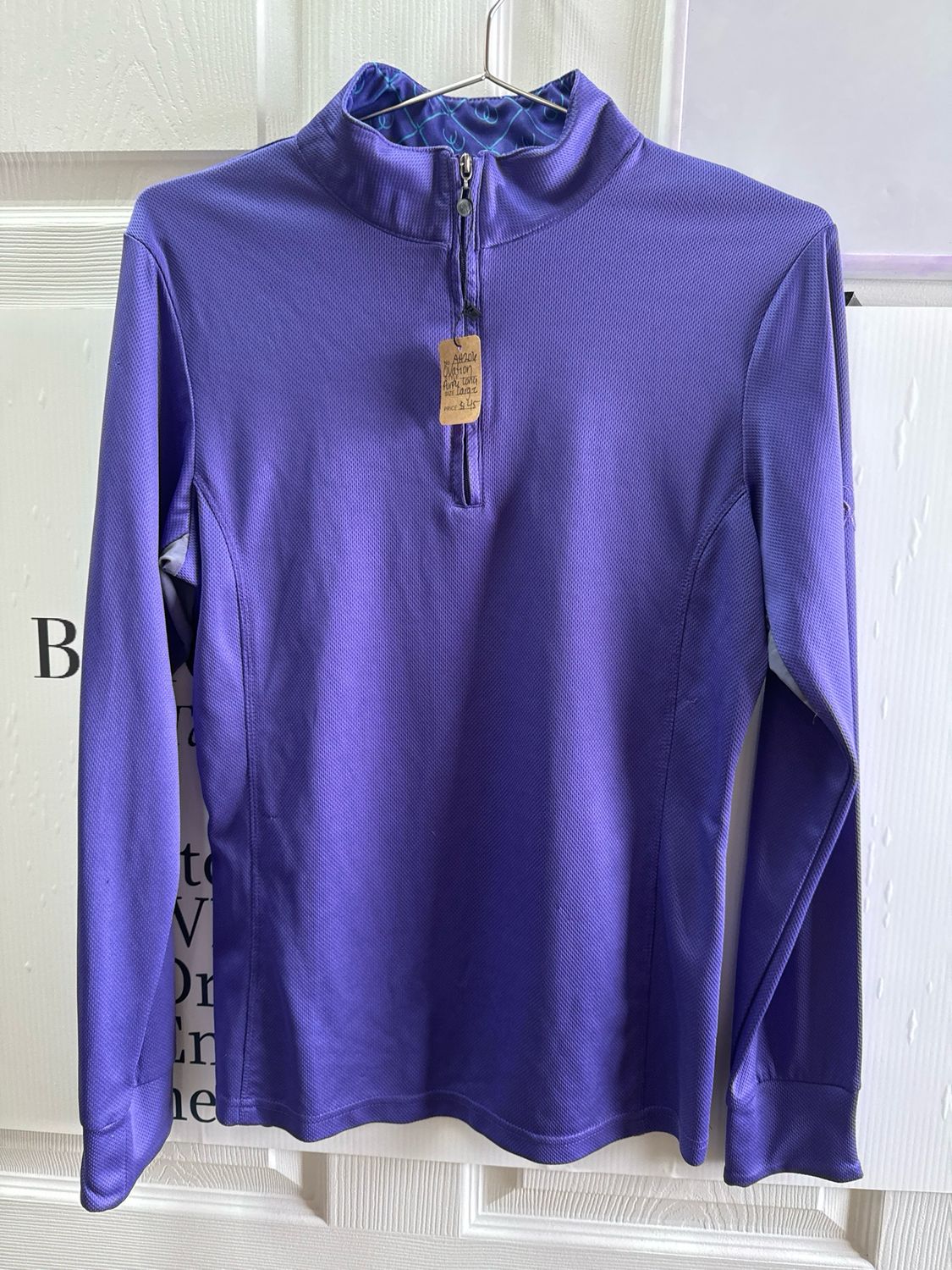 Ovation Large 1/4 Zip Long Sleeve Shirt