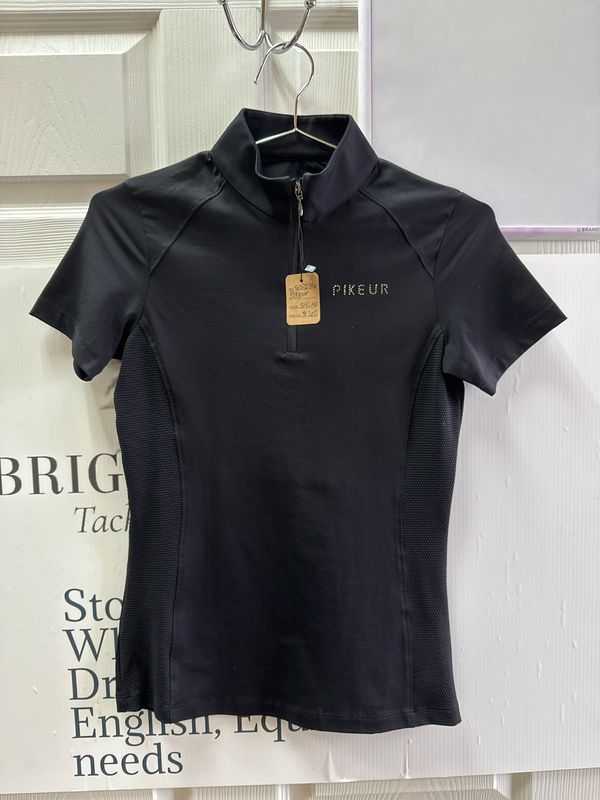 Pikeur Sports Collection XS/34 1/4 Zip Short Sleeve Shirt