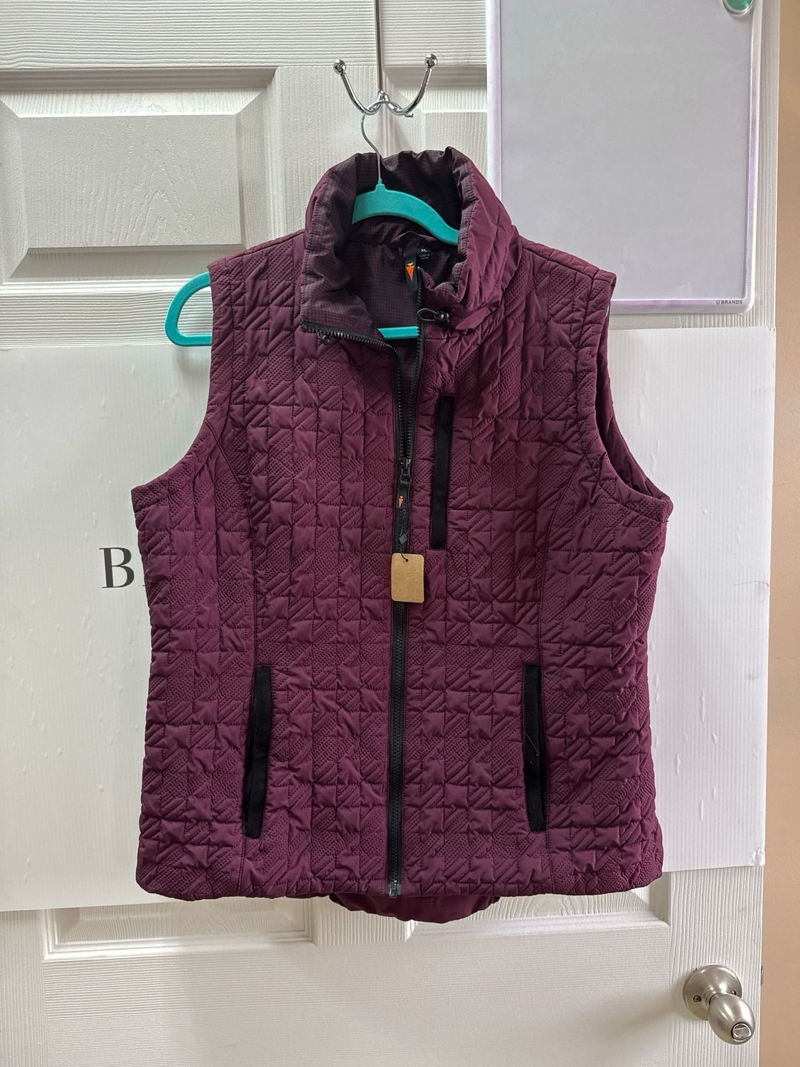 Kerrits Quilted Vest - Plum XL