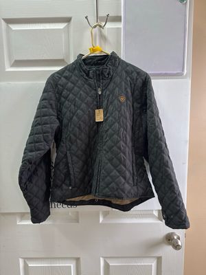 Ariat Black Quilted Winter Jacket Large