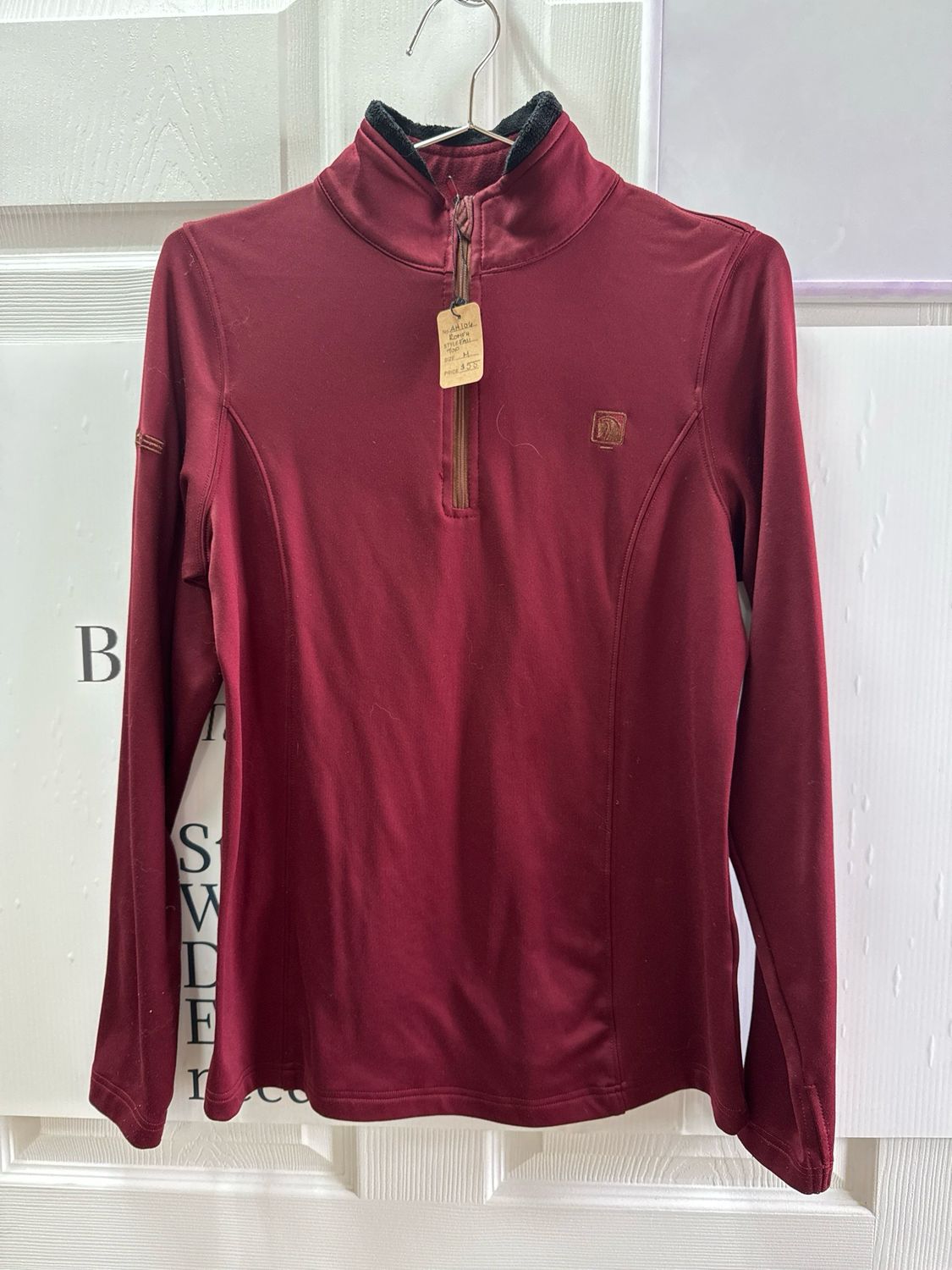 ROMFH Burgundy 1/4 Zip Winter Shirt