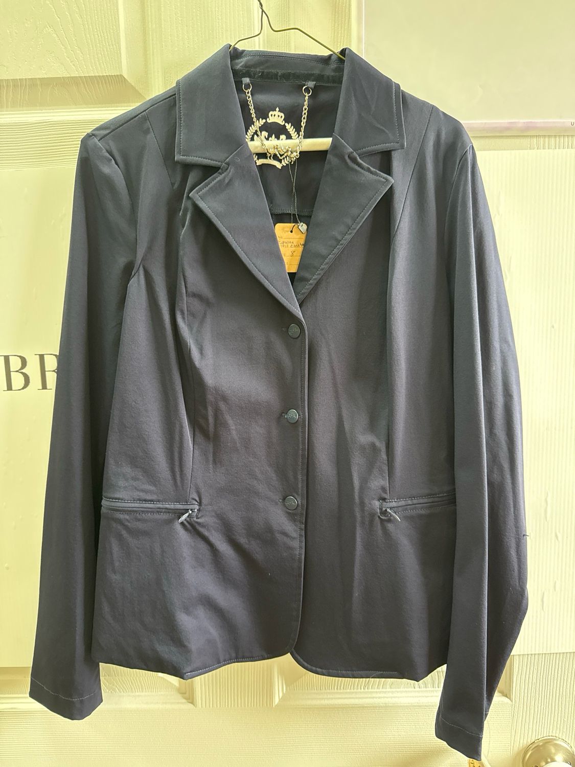 Equine Couture Navy Competition Jacket Size 8 - Ask For Price