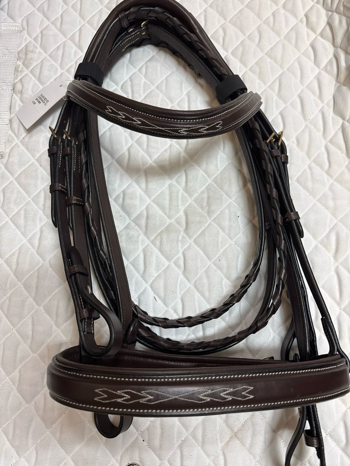 SeaBis Grenada IL Brown Bridle With Laced Reins - Cob